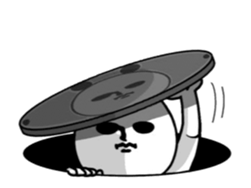 Moving panda. sticker #14624387