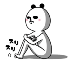 Moving panda. sticker #14624390