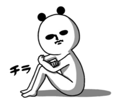 Moving panda. sticker #14624391