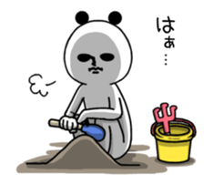 Moving panda. sticker #14624399