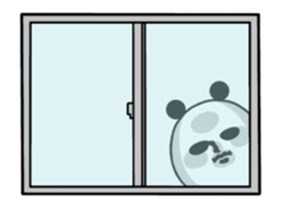 Moving panda. sticker #14624402