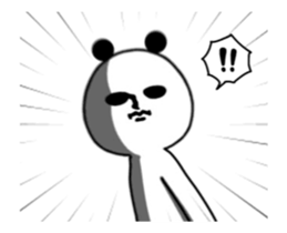 Moving panda. sticker #14624403