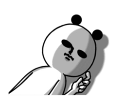 Moving panda. sticker #14624404