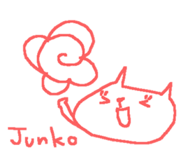 Junko cute cat stickers! sticker #14625142