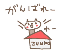Junko cute cat stickers! sticker #14625156