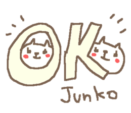 Junko cute cat stickers! sticker #14625163