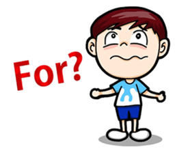 Cool Boy Short Message sticker #14625479