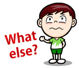 Cool Boy Short Message sticker #14625480