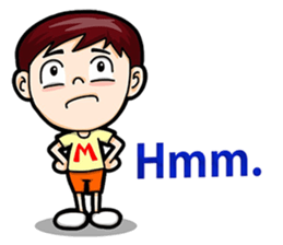 Cool Boy Short Message sticker #14625482