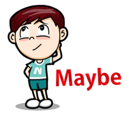 Cool Boy Short Message sticker #14625485