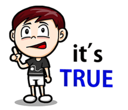 Cool Boy Short Message sticker #14625489