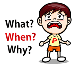 Cool Boy Short Message sticker #14625490