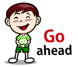 Cool Boy Short Message sticker #14625492