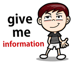 Cool Boy Short Message sticker #14625496