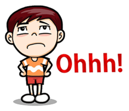 Cool Boy Short Message sticker #14625498