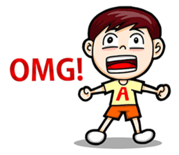 Cool Boy Short Message sticker #14625502