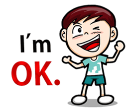 Cool Boy Short Message sticker #14625505