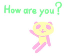 Peach panda sticker #14625621