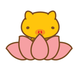 gold pig06 moving(^o^) sticker #14627220