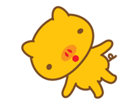 gold pig06 moving(^o^) sticker #14627227