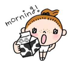 Anni & Yon say hello in English sticker #14627879