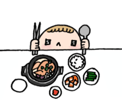 Anni & Yon say hello in English sticker #14627887