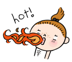 Anni & Yon say hello in English sticker #14627891