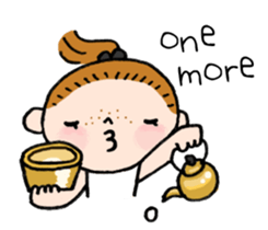 Anni & Yon say hello in English sticker #14627899