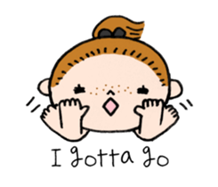 Anni & Yon say hello in English sticker #14627914