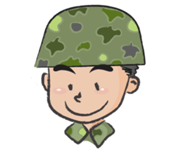 little soldier cute cute sticker #14628278