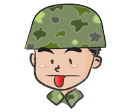 little soldier cute cute sticker #14628279
