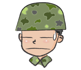little soldier cute cute sticker #14628280