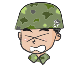 little soldier cute cute sticker #14628281