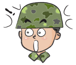 little soldier cute cute sticker #14628284
