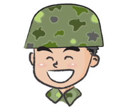 little soldier cute cute sticker #14628286