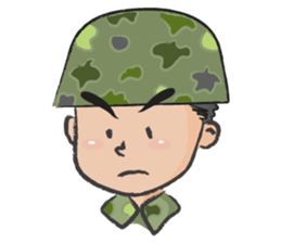 little soldier cute cute sticker #14628287