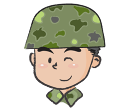 little soldier cute cute sticker #14628288