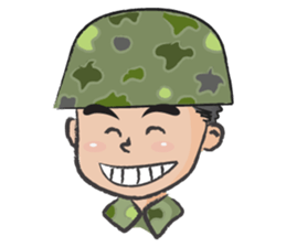 little soldier cute cute sticker #14628290