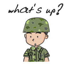 little soldier cute cute sticker #14628294
