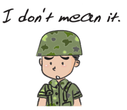 little soldier cute cute sticker #14628297