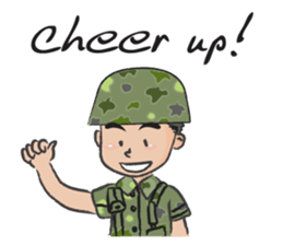 little soldier cute cute sticker #14628300