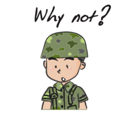 little soldier cute cute sticker #14628302