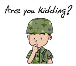 little soldier cute cute sticker #14628303