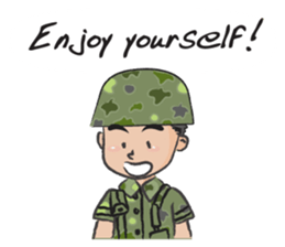 little soldier cute cute sticker #14628304