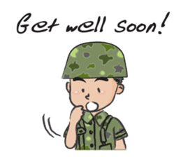 little soldier cute cute sticker #14628305