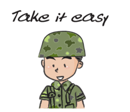 little soldier cute cute sticker #14628307