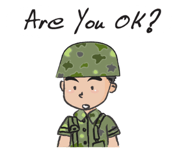 little soldier cute cute sticker #14628308