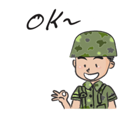 little soldier cute cute sticker #14628309