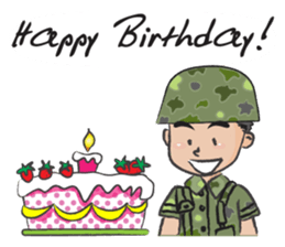 little soldier cute cute sticker #14628314