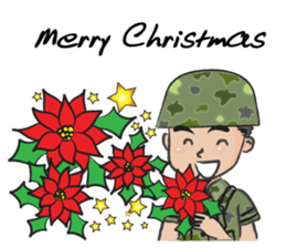 little soldier cute cute sticker #14628315